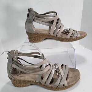 Ahnu Womens 10 Strappy Wedge Sandals‎ Summer Wedding Guest Baby Shower Casual